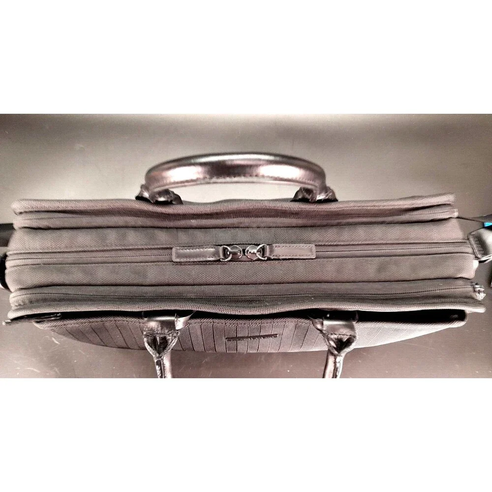 P.I.D personnel index design business Laptop bag Ballistic Black Nylon Briefcase
